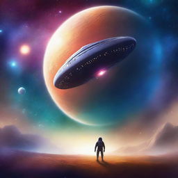 A breathtaking space exploration scene in digital art