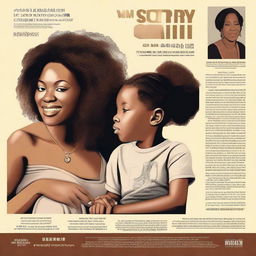 Create a film poster for the documentary 'I'm Sorry Son' by Majestic Behavior, presented by Tonya Dorsey & Danina Lee