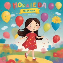 A whimsical and colorful book cover for a children's book titled 'Hoje é Dia de Folga da Maria'