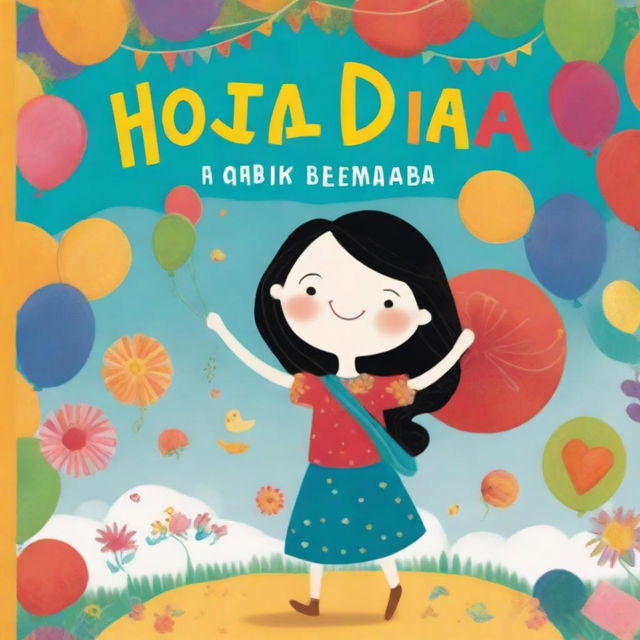 A whimsical and colorful book cover for a children's book titled 'Hoje é Dia de Folga da Maria'