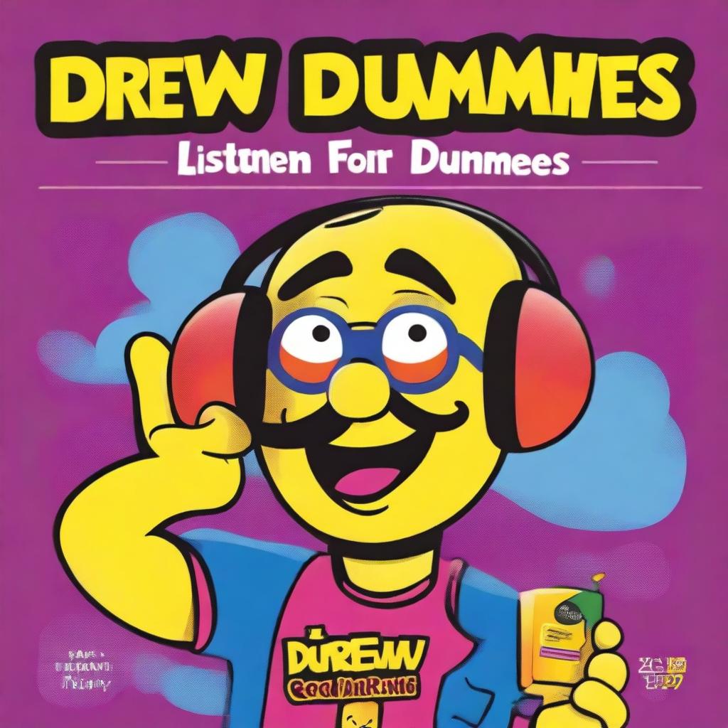 A humorous book cover titled 'How to Listen to Drew for Dummies'