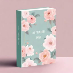 Design an aesthetic novel book cover that exudes elegance and beauty