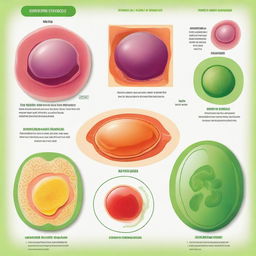 A detailed and educational illustration showing the differences between an animal cell and a plant cell