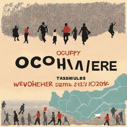 Design a book cover with the title 'Occupy Everywhere and Other Stories'