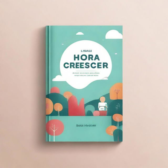 Create a book cover for an e-book titled 'É hora de crescER