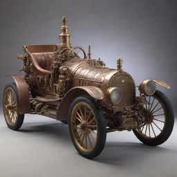 NASCAR racing cars reimagined in steampunk fashion, featuring detailed brass and copper accents, Victorian-era adornments, and exposed mechanical gears despite the high-speed, aerodynamic design