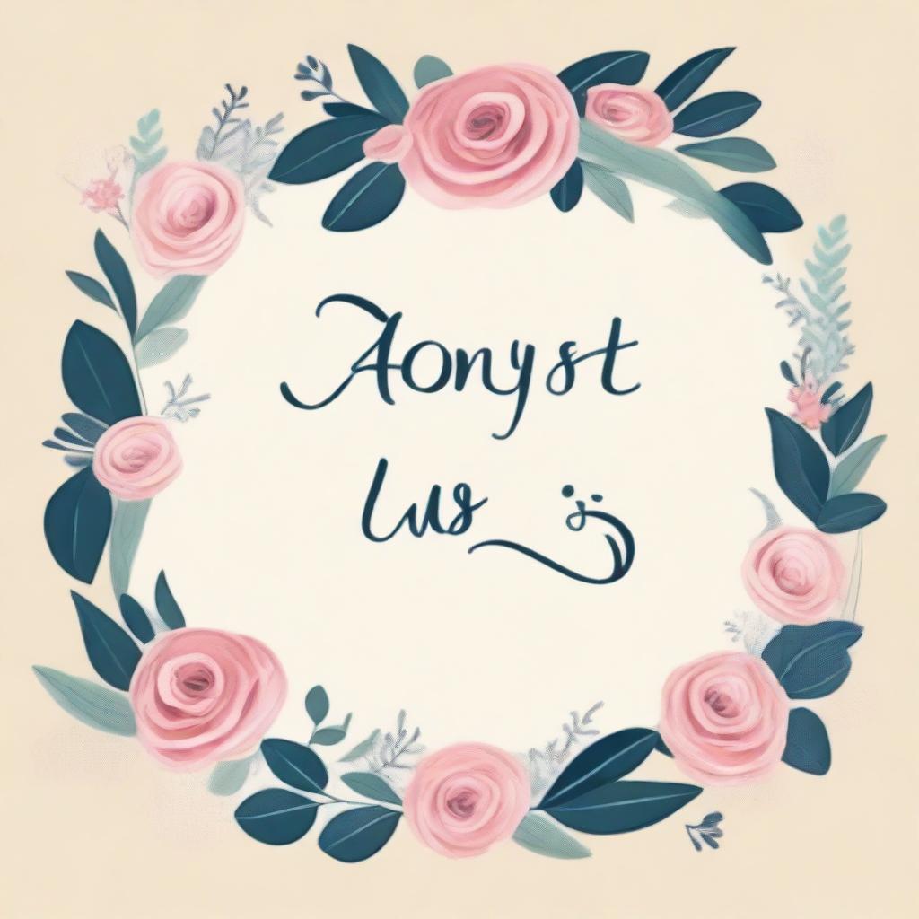 Create a beautiful font design that writes the title of the story 'Almost Us'