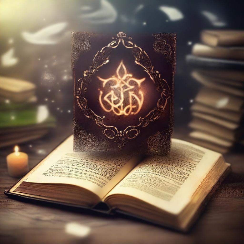 Create an image of a magical book