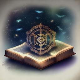 Create an image of a magical book