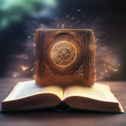 Create an image of a magical book