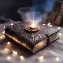 Create an image of a magical book