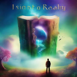 Create a captivating book cover for the story titled 'Into Reality'