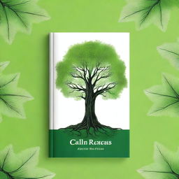 Create a book cover featuring a central tree