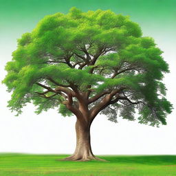 Create an image of a tree without a background