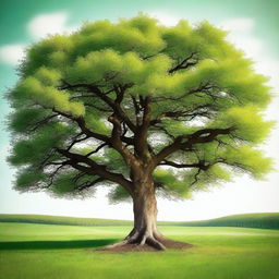 Create an image of a tree without a background