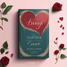 Create a book cover that captures the essence of unpredictable true love