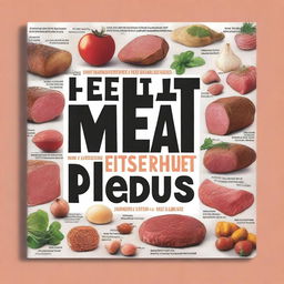 Create a book cover for the title 'The Best Meat Alternatives' displayed in bold, modern font, with each word on a separate line