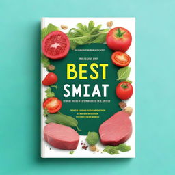 A book cover design with the title 'Best Substitutes For Meat'