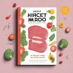 A book cover design with the title 'Best Substitutes For Meat'