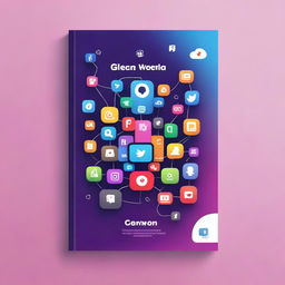 A vibrant and engaging book cover about social media networks