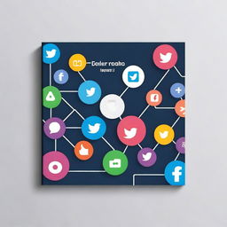 A vibrant and engaging book cover about social media networks