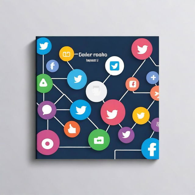 A vibrant and engaging book cover about social media networks