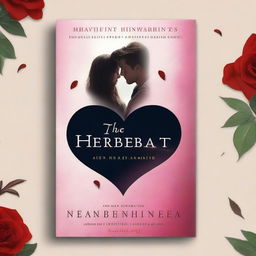 Design a captivating book cover for a romance novel titled 'The Hidden Heartbeat