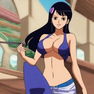 Dazzling Nico Robin One Piece Illustration | Pirate-Themed Post-Timeskip Art