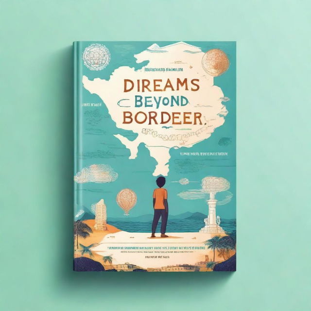 Create an image for a book cover titled 'DREAMS BEYOND BORDERS (Babu Raja Penyelundup)'