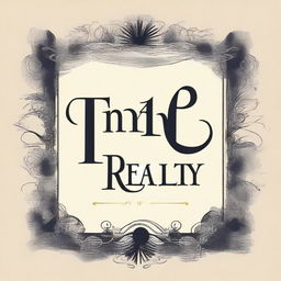 Create a beautiful font that writes the title of the story 'Into Reality'