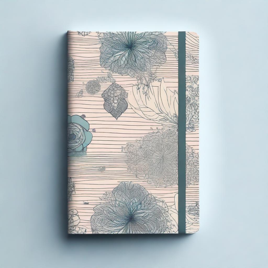 A beautifully designed cover for a notebook