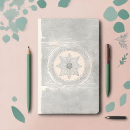 A beautifully designed cover for a notebook