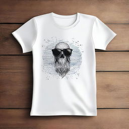 Create a stylish and modern T-shirt design that is visually appealing and suitable for all ages