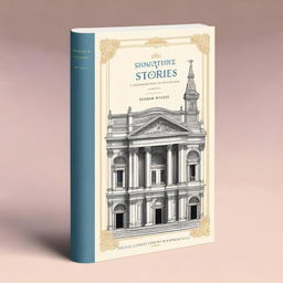 A book cover for a collection of stories featuring the seven fine arts: architecture, sculpture, painting, music, dance, cinema, and literature