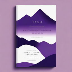 Create a book cover that reflects a journey and personal growth with an elegant and modern touch