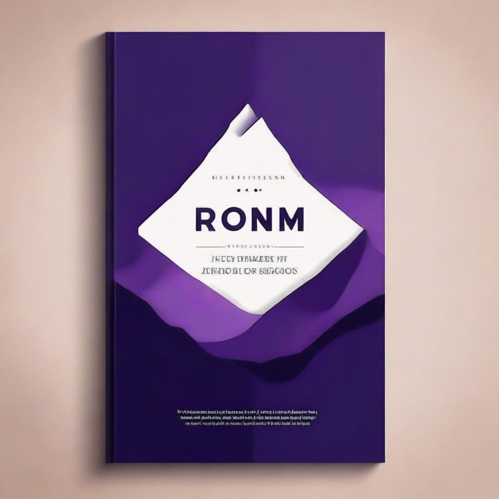 Create a book cover that reflects a journey and personal growth with an elegant and modern touch