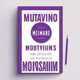 Create a book cover titled 'Motivation: The Journey to Success'