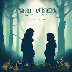 Design a book cover titled 'Secret Whispers