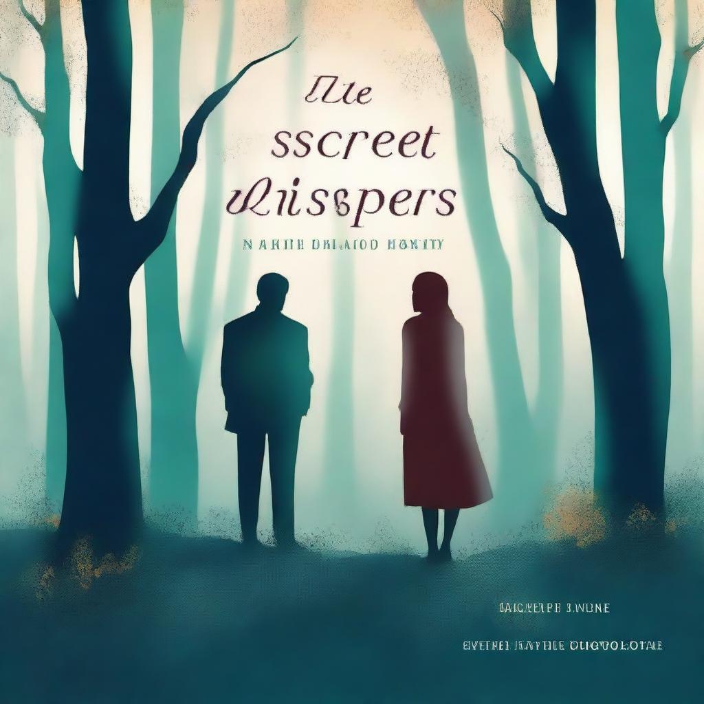 Design a book cover titled 'Secret Whispers