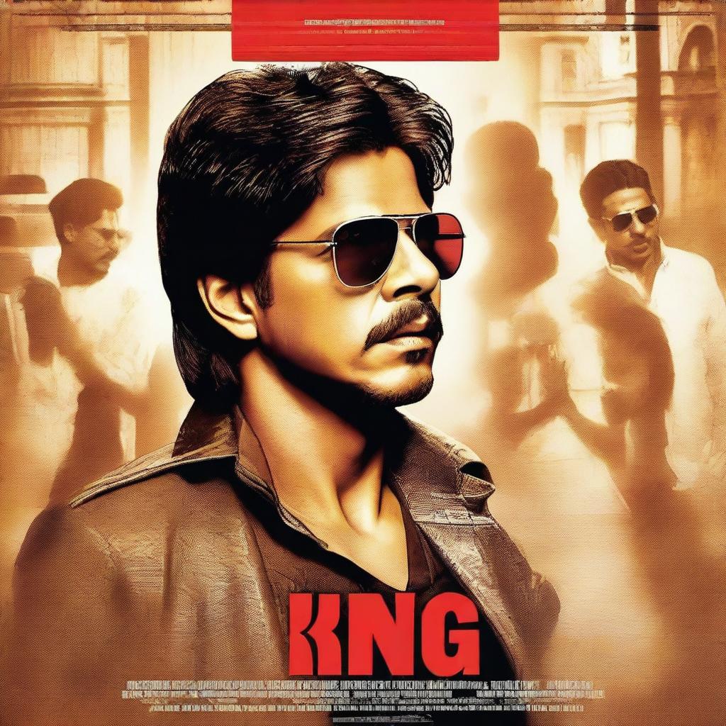 A movie poster featuring Shah Rukh Khan (SRK) in a lead role, directed by Sujoy Ghosh and produced by Red Chillies Entertainment