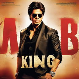 A movie poster featuring Shah Rukh Khan (SRK) in a lead role, directed by Sujoy Ghosh and produced by Red Chillies Entertainment