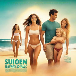 A movie poster featuring two millennials moving from London to Lisbon with their baby daughters