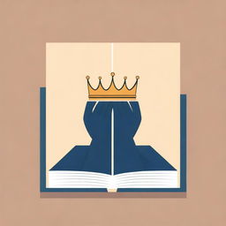 An animated-style book cover illustration showing two different hands reaching down to take a crown that is positioned below them