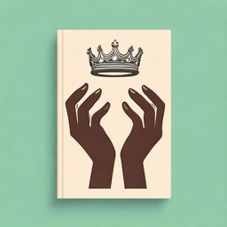 An animated-style book cover illustration showing two different hands reaching down to take a crown that is positioned below them