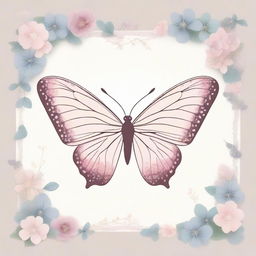 A beautiful and aesthetic cover page featuring a delicate butterfly