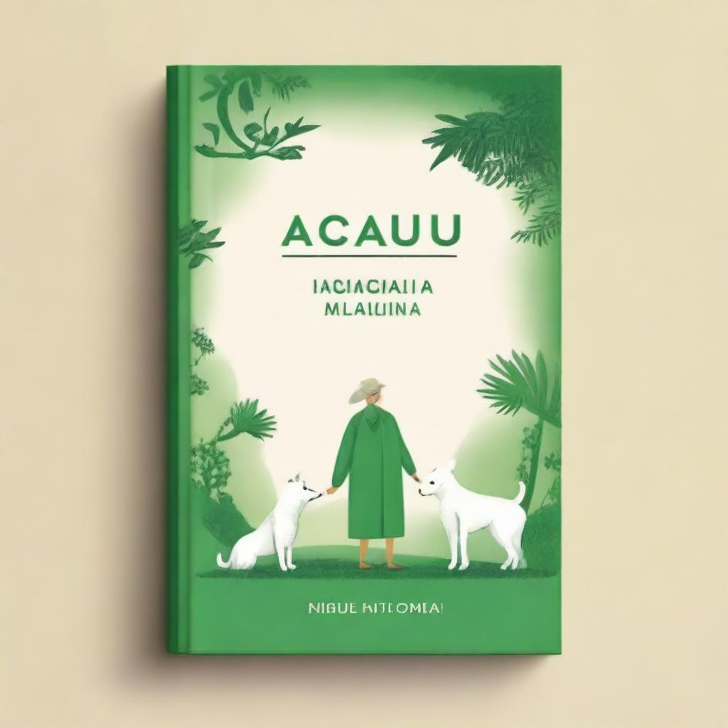 Create a book cover for a novel titled 'Acaju and Filomena