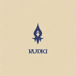 Design a logo featuring the word 'Rudra'