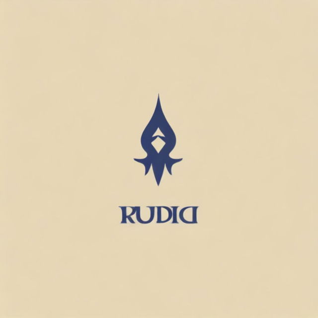 Design a logo featuring the word 'Rudra'