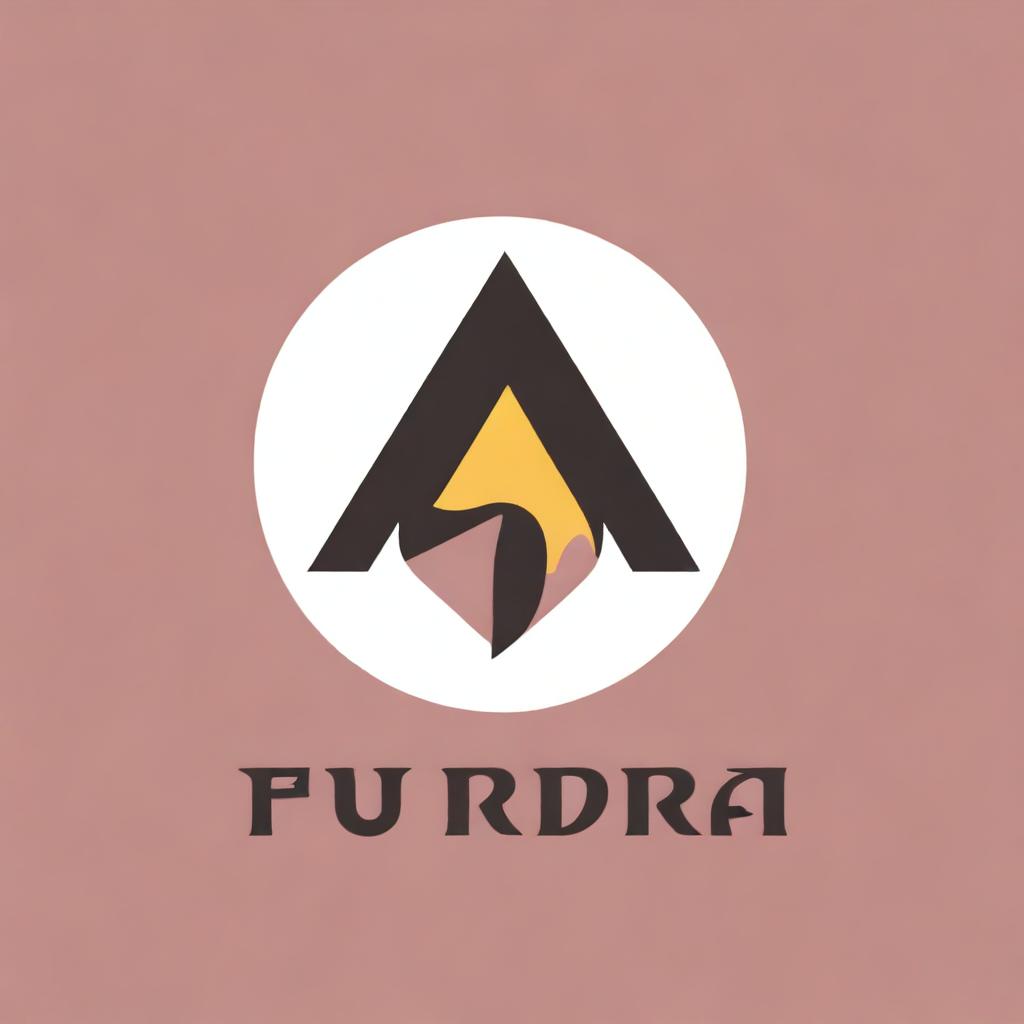 Create a logo featuring the word 'Rudra'