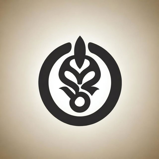 Create a logo featuring the word 'Rudra'